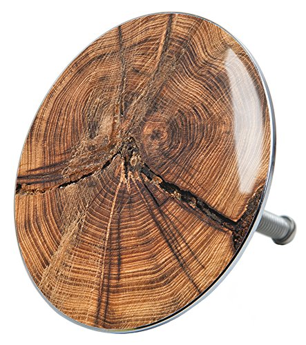 Sanilo Badewannenstöpsel Old Tree, Stöpsel für die Badewannen deckt den kompletten Abflussbereich ab, universal mit Motiv von Sanilo