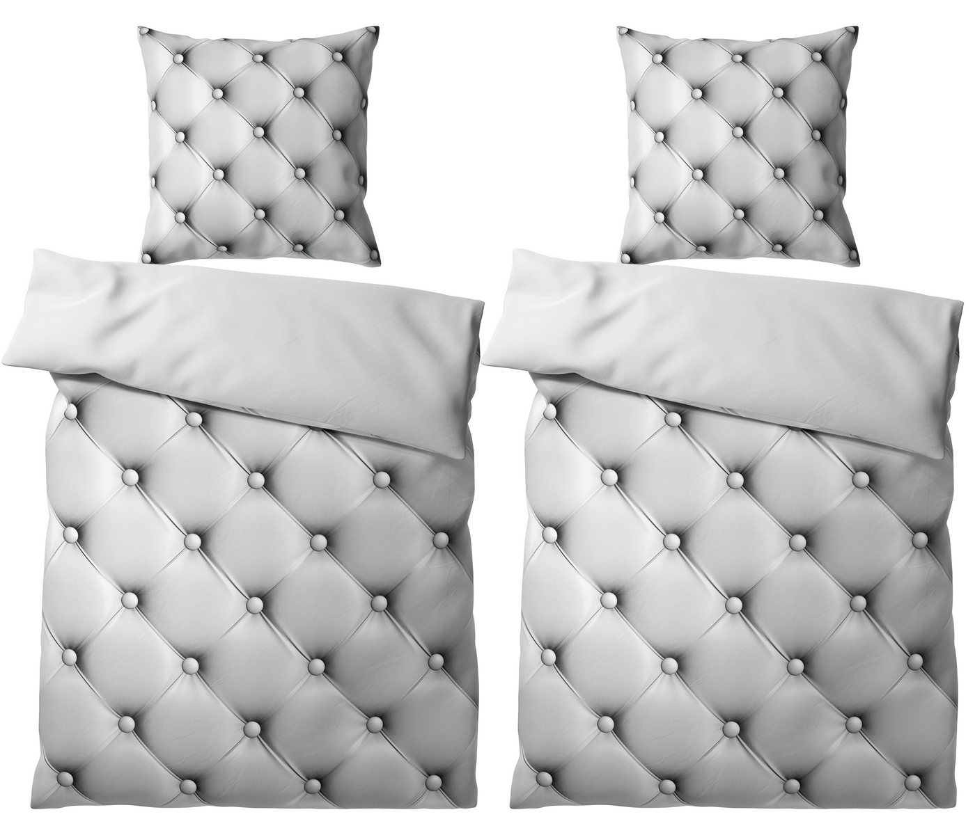 Bettwäsche Comfort 135x200 cm, Bettbezug und Kissenbezug, Sanilo, Baumwolle, 4 teilig von Sanilo