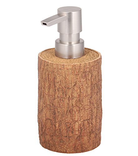 Premium Seifenspender Rustikal | Elegantes Design in Holz Optik | schöner Blickfang im Badezimmer von Sanilo