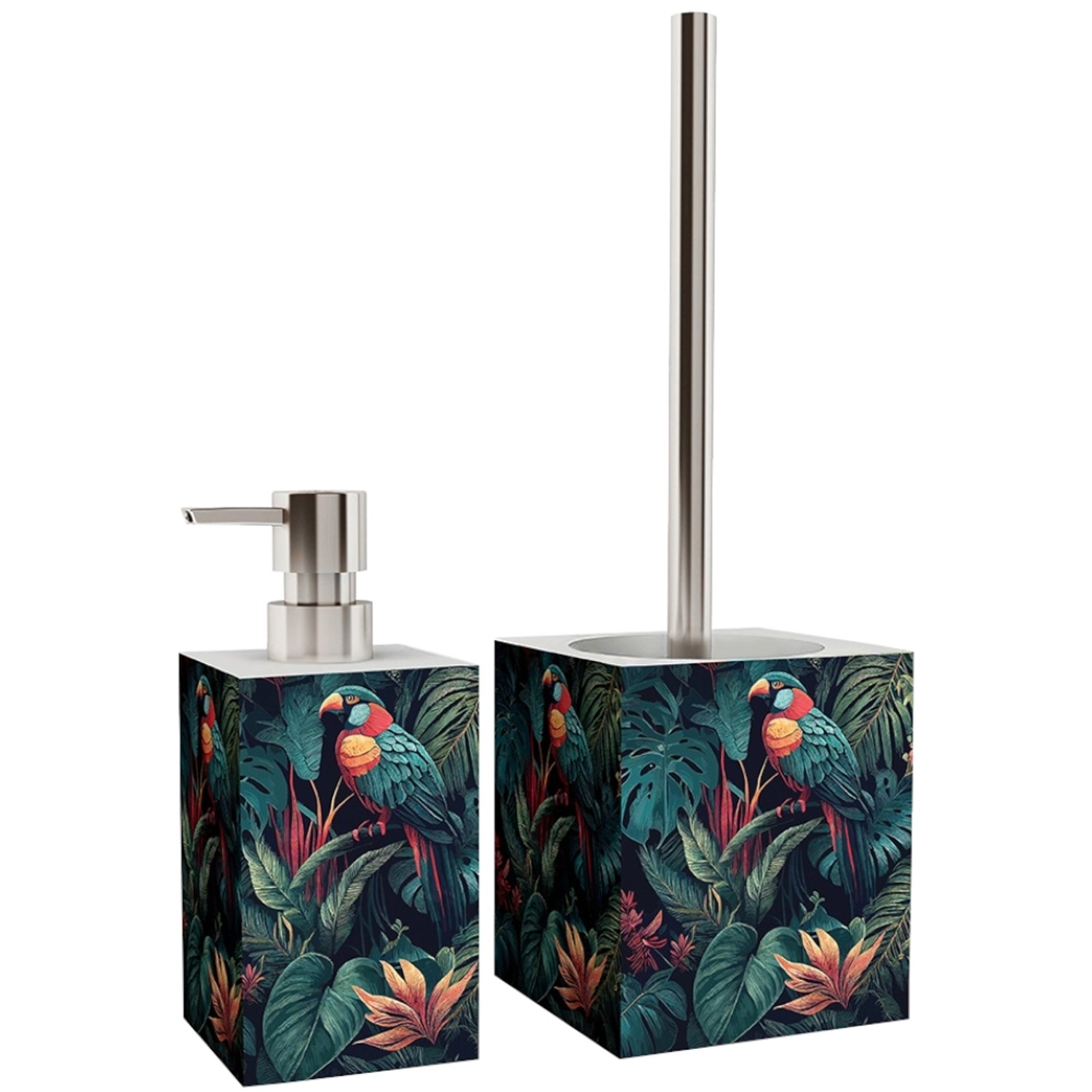 SANILO Badezimmer Set Seifenspender und WC Bürste Exotic SANILO Badezimmer Set Seifenspender und WC Bürste Exotic von Sanilo