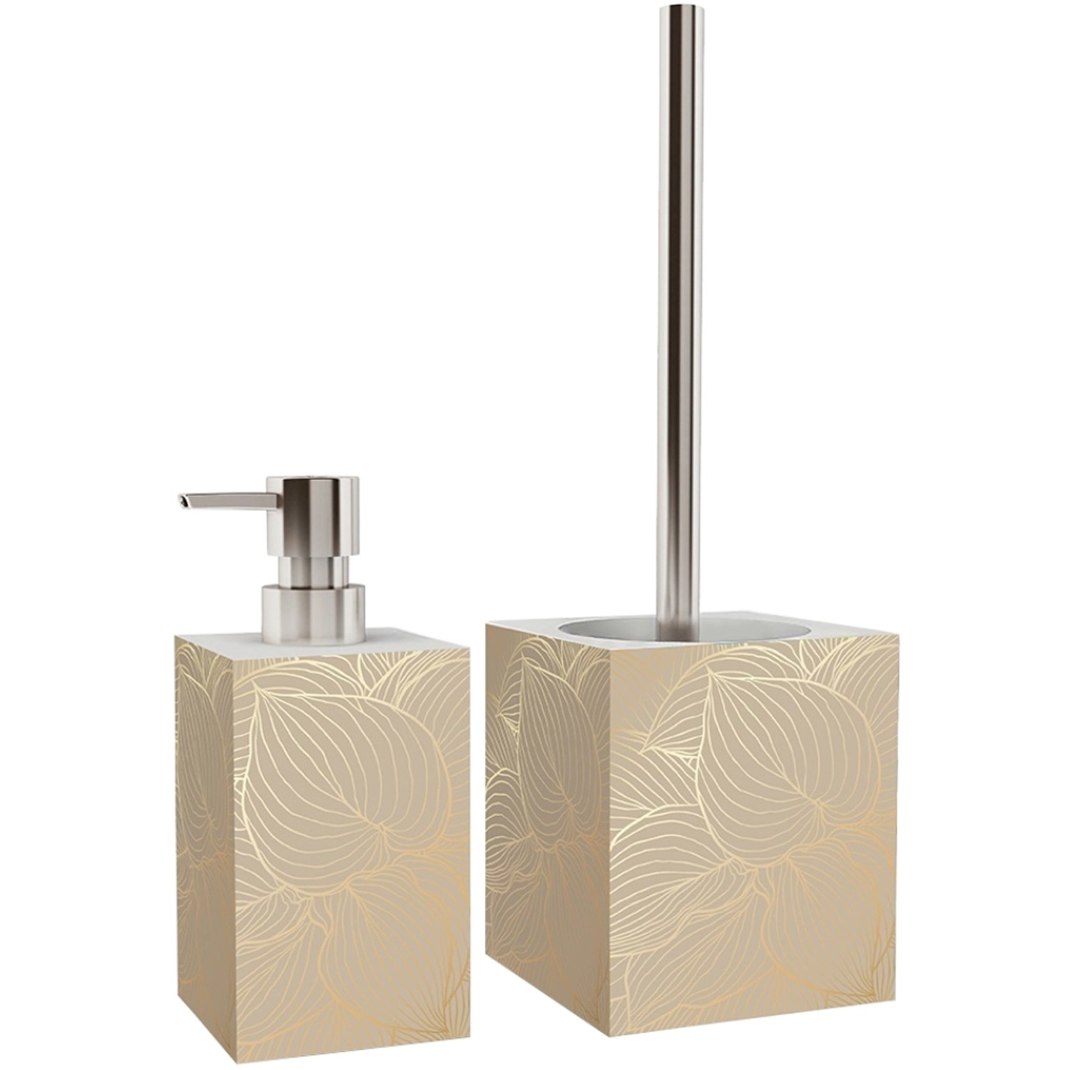 SANILO Badezimmer Set Seifenspender und WC Bürste Hosta SANILO Badezimmer Set Seifenspender und WC Bürste Hosta von Sanilo