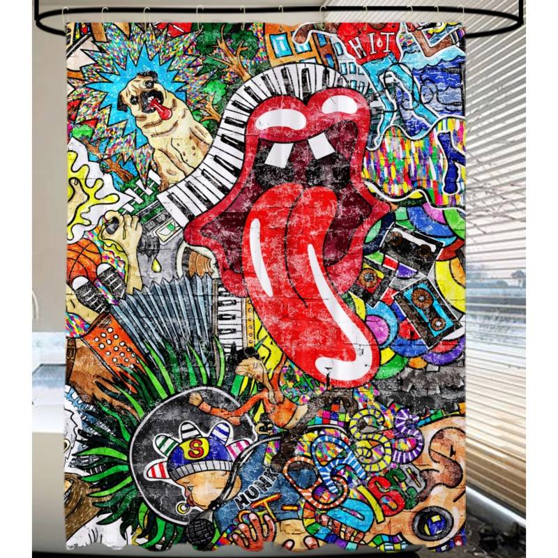 Sanilo Duschvorhang Graffiti 180 x 200 cm von Sanilo