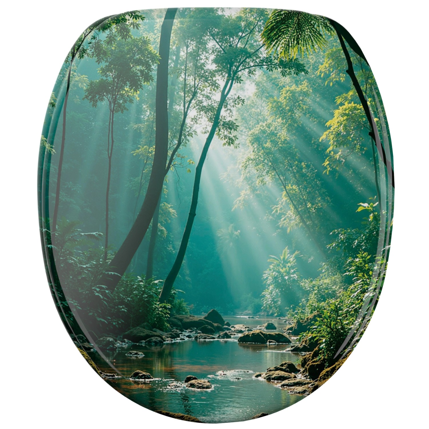 SANILO WC Sitz mit Absenkautomatik Rainforest Hochwertiger und Stabiler Toilettendeckel aus Holz SANILO WC Sitz mit Absenkautomatik Rainforest Hochwertiger und Stabiler Toilettendeckel aus Holz von Sanilo