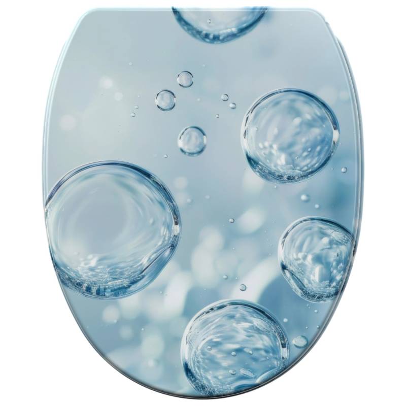 SANILO WC Sitz mit Absenkautomatik Top Fix Bubbles von Sanilo