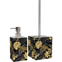 Sanilo Badaccessoire-Set "mit Motiv, viele schöne Seifenspender und WC Bürsten zur Auswahl" 2-tlg., Desinfektionsspender mit stabiler Pumpe, hochwertig & modern von Sanilo