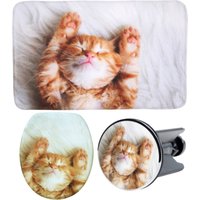 Sanilo Badaccessoire-Set "Lilly" bestehend aus WC-Sitz, Badteppich und Waschbeckenstöpsel Sanilo Badaccessoire-Set "Lilly" bestehend aus WC-Sitz, Badteppich und Waschbeckenstöpsel von Sanilo