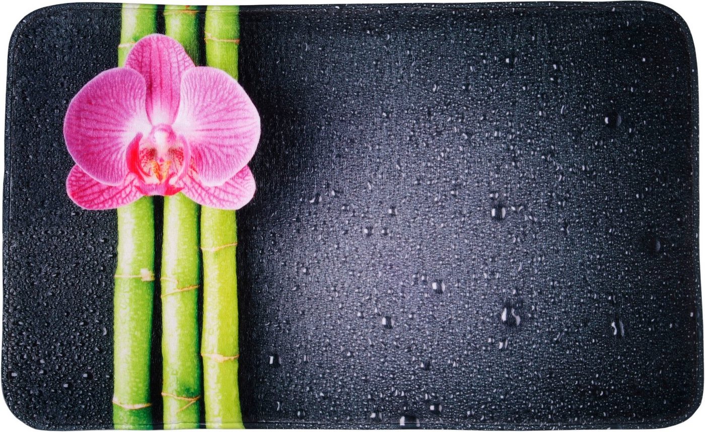 Sanilo Badematte Asia, Höhe 15 mm, schnell trocknend, Polyester, rechteckig, Memory Schaum von Sanilo