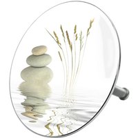 Sanilo Badewannenstöpsel, Ø: 7,2 cm, Messing - weiss von Sanilo