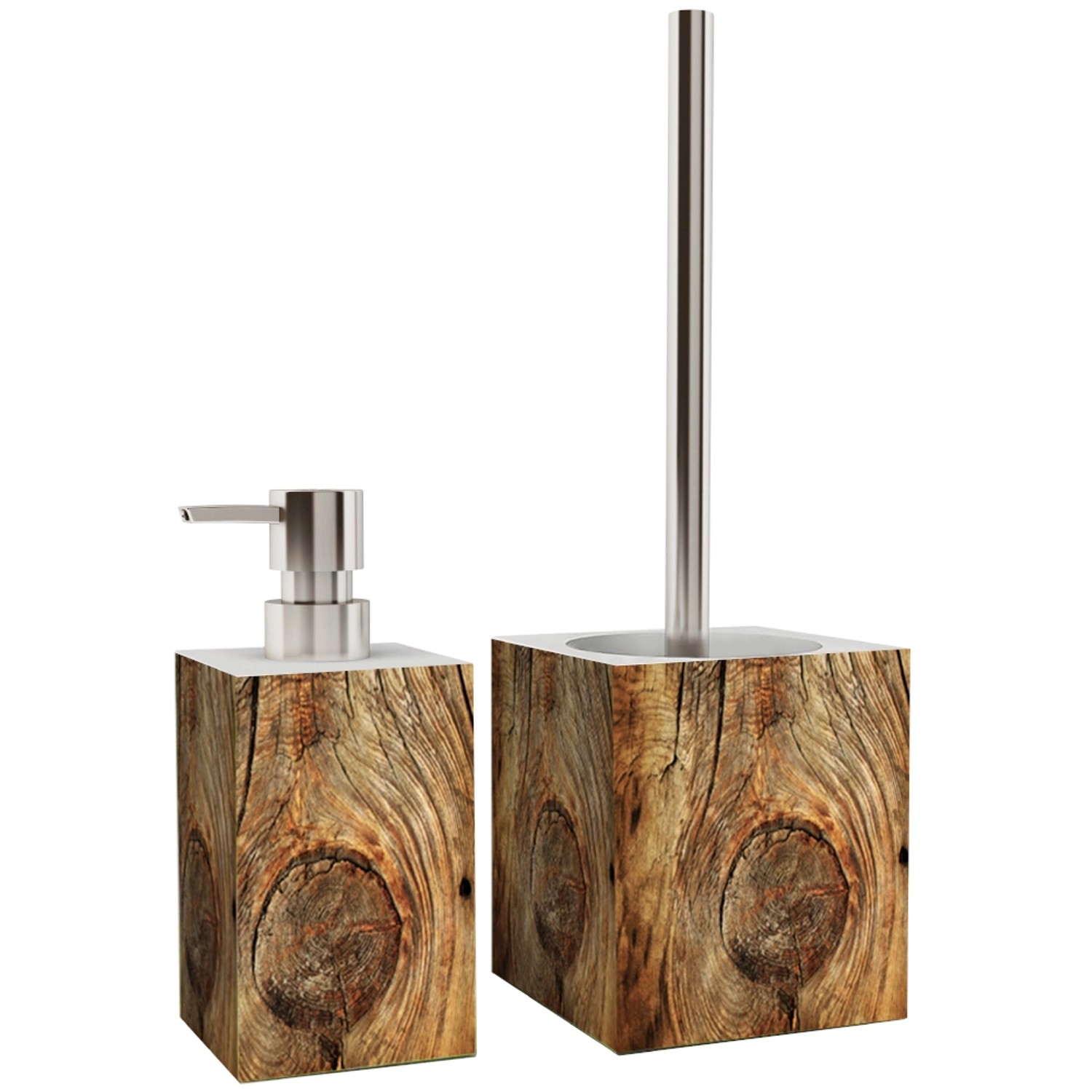 Sanilo Badezimmer Set, Seifenspender und WC Bürste Rustikal Sanilo Badezimmer Set, Seifenspender und WC Bürste Rustikal von Sanilo