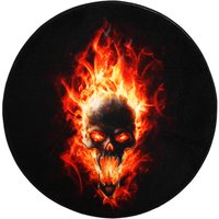Sanilo Badteppich, braun, Polyester, mit Totenkopf von Sanilo