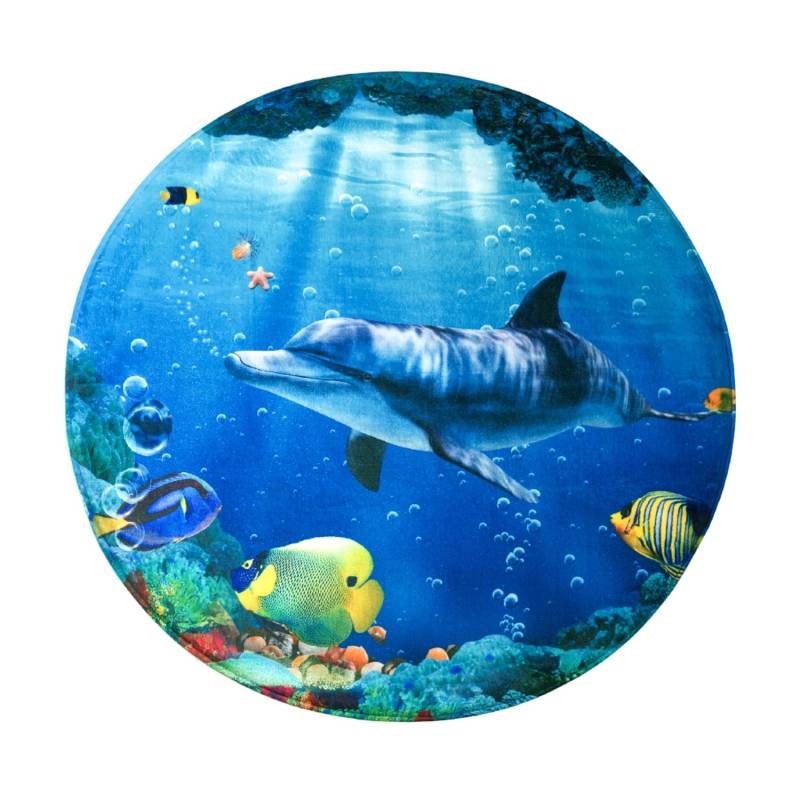 Sanilo Badteppich Rund Delphin Korallen Ø 80 cm von Sanilo