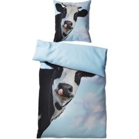 Sanilo Bettwäsche, Kuhkopf 135 x 200 cm - blau Sanilo Bettwäsche, Kuhkopf 135 x 200 cm - blau von Sanilo