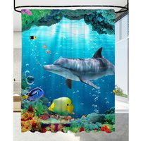 Sanilo Duschvorhang, Polyester, Delphin Korallen - blau Sanilo Duschvorhang, Polyester, Delphin Korallen - blau von Sanilo