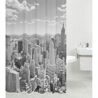 Sanilo Duschvorhang, Polyester, Skyline New York - grau von Sanilo