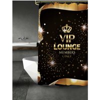 Sanilo Duschvorhang, Polyester, VIP-Lounge - schwarz Sanilo Duschvorhang, Polyester, VIP-Lounge - schwarz von Sanilo
