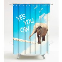 Sanilo Duschvorhang, Polyester, Yes you can - blau Sanilo Duschvorhang, Polyester, Yes you can - blau von Sanilo