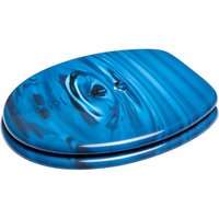 Sanilo WC-Sitz, Breite: 37,7 cm, Holz, Tropfen - blau Sanilo WC-Sitz, Breite: 37,7 cm, Holz, Tropfen - blau von Sanilo