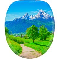 Sanilo WC-Sitz, BxL: 37,7 x 47 cm, Alpen - blau Sanilo WC-Sitz, BxL: 37,7 x 47 cm, Alpen - blau von Sanilo