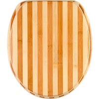 Sanilo WC-Sitz, BxL: 37,7 x 47 cm, Bambus Gestreift - braun Sanilo WC-Sitz, BxL: 37,7 x 47 cm, Bambus Gestreift - braun von Sanilo