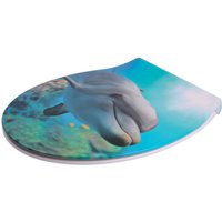 Sanilo WC-Sitz, BxL: 37,7 x 47 cm, Flat Delphin - blau Sanilo WC-Sitz, BxL: 37,7 x 47 cm, Flat Delphin - blau von Sanilo