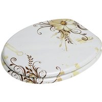 Sanilo WC-Sitz, BxL: 37,7 x 47 cm, Flower - braun Sanilo WC-Sitz, BxL: 37,7 x 47 cm, Flower - braun von Sanilo