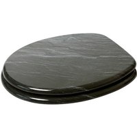 Sanilo WC-Sitz, BxL: 37,7 x 47 cm, Granit - schwarz Sanilo WC-Sitz, BxL: 37,7 x 47 cm, Granit - schwarz von Sanilo