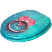 Sanilo WC-Sitz, BxL: 37,7 x 47 cm, Knocker - blau Sanilo WC-Sitz, BxL: 37,7 x 47 cm, Knocker - blau von Sanilo