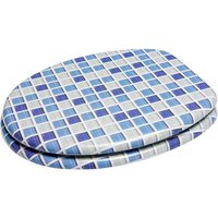 Sanilo WC-Sitz, BxL: 37,7 x 47 cm, Mosaik Blau von Sanilo