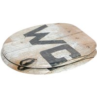 Sanilo WC-Sitz, BxL: 37,7 x 47 cm, Old Style - braun von Sanilo