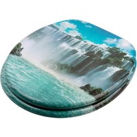 Sanilo WC-Sitz, BxL: 37,7 x 47 cm, Wasserfall - blau von Sanilo