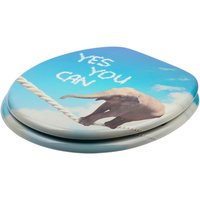 Sanilo WC-Sitz, BxL: 37,7 x 47 cm, Yes you can - blau Sanilo WC-Sitz, BxL: 37,7 x 47 cm, Yes you can - blau von Sanilo