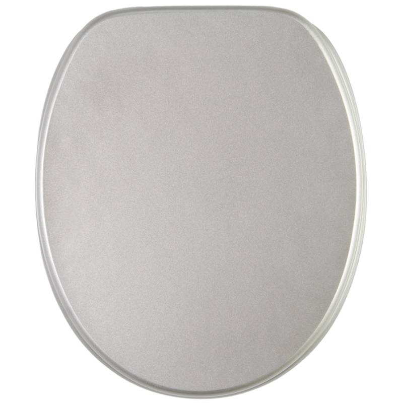 Sanilo WC Sitz Glitzer Silber, Hochwertiger und Stabiler Toilettendeckel aus Holz von Sanilo