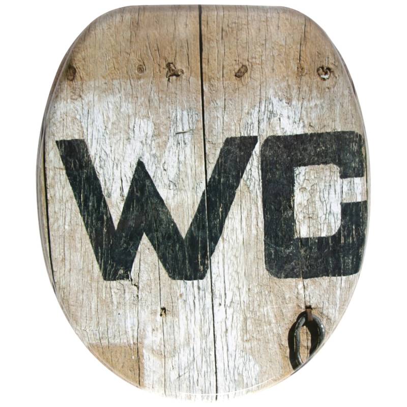 Sanilo WC Sitz Old Style, Hochwertiger und Stabiler Toilettendeckel aus Holz von Sanilo