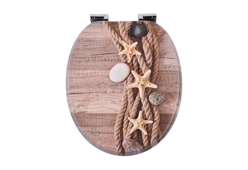 SINOBATH WC-Sitz WC-Sitz mit Absenkautomatik,MDF Holzkern,Toilettensitz von SINOBATH