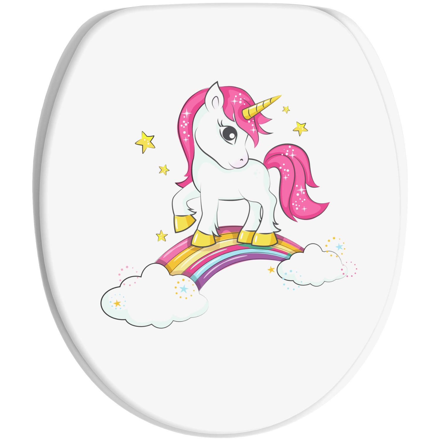 Sanilo WC Sitz mit Absenkautomatik Einhorn, Hochwertiger und Stabiler Toilettendeckel aus Holz Sanilo WC Sitz mit Absenkautomatik Einhorn, Hochwertiger und Stabiler Toilettendeckel aus Holz von Sanilo