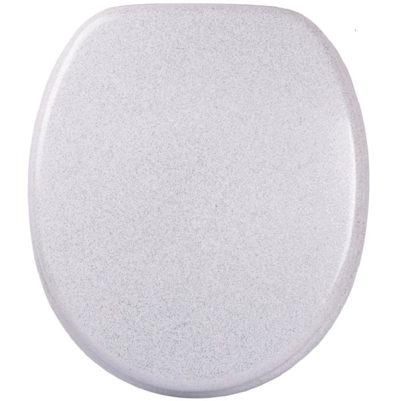 Sanilo WC Sitz mit Absenkautomatik Glitzer Weiß, Hochwertiger und Stabiler Toilettendeckel aus Holz Sanilo WC Sitz mit Absenkautomatik Glitzer Weiß, Hochwertiger und Stabiler Toilettendeckel aus Holz von Sanilo