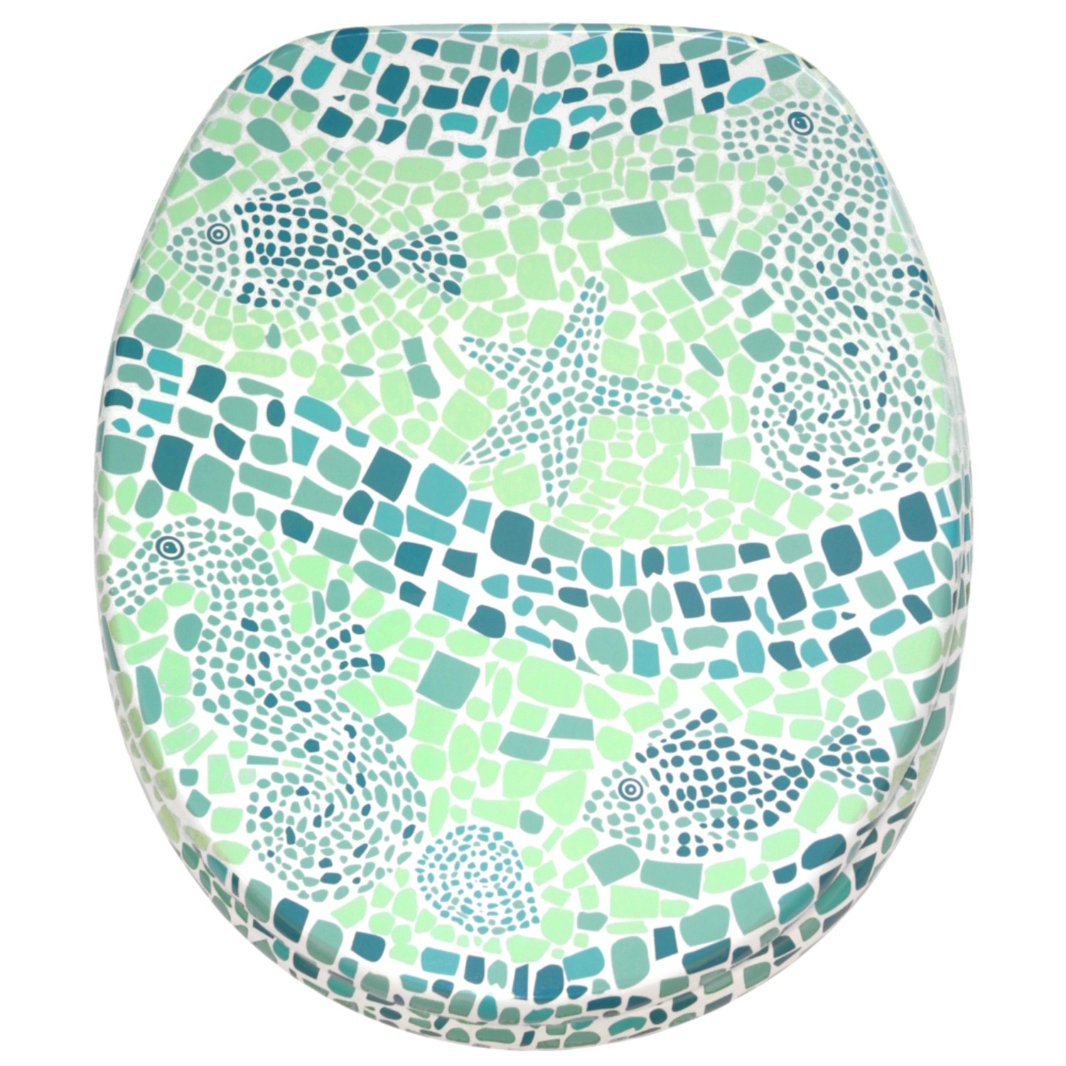 Sanilo WC Sitz mit Absenkautomatik Mosaic World Green, Hochwertiger und Stabiler Toilettendeckel aus Holz Sanilo WC Sitz mit Absenkautomatik Mosaic World Green, Hochwertiger und Stabiler Toilettendeckel aus Holz von Sanilo