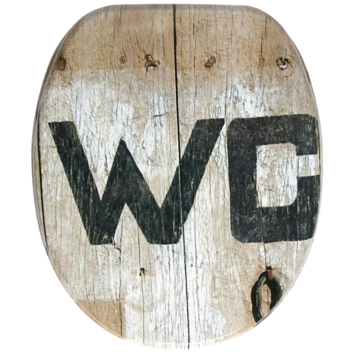 Sanilo WC Sitz mit Absenkautomatik Old Style, Hochwertiger und Stabiler Toilettendeckel aus Holz von Sanilo