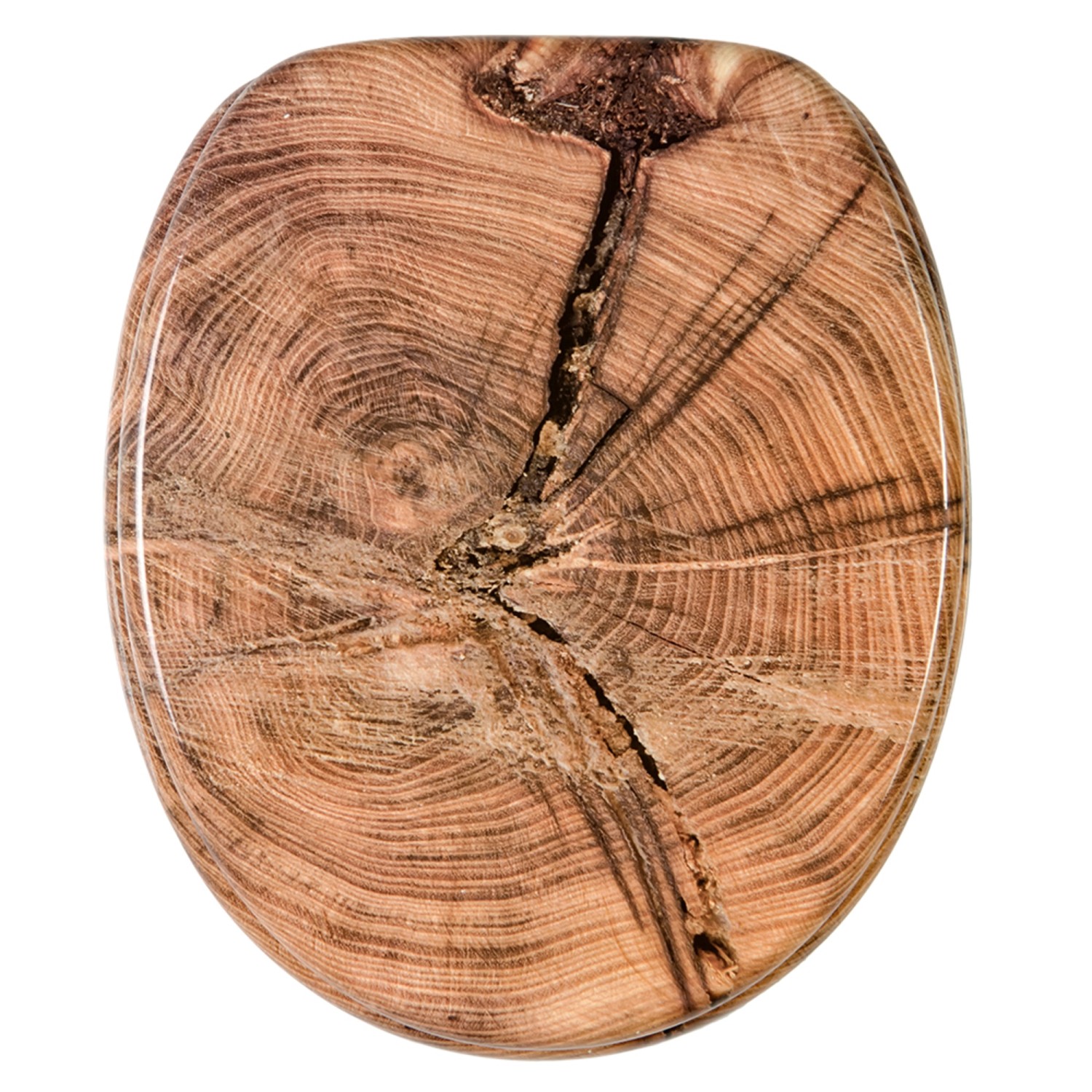 Sanilo WC Sitz mit Absenkautomatik Old Tree, Hochwertiger und Stabiler Toilettendeckel aus Holz von Sanilo