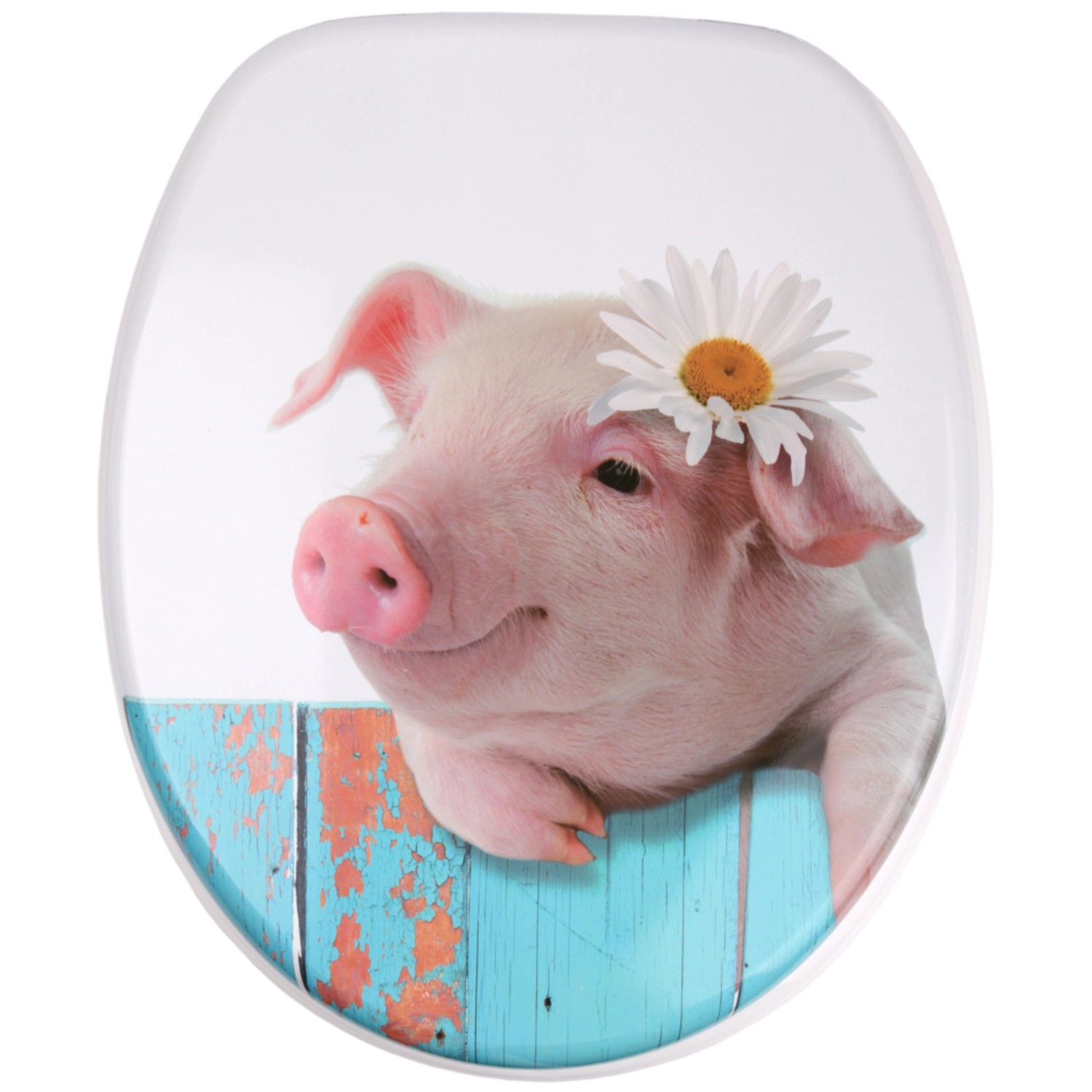 Sanilo WC Sitz mit Absenkautomatik Schwein, Hochwertiger und Stabiler Toilettendeckel aus Holz Sanilo WC Sitz mit Absenkautomatik Schwein, Hochwertiger und Stabiler Toilettendeckel aus Holz von Sanilo
