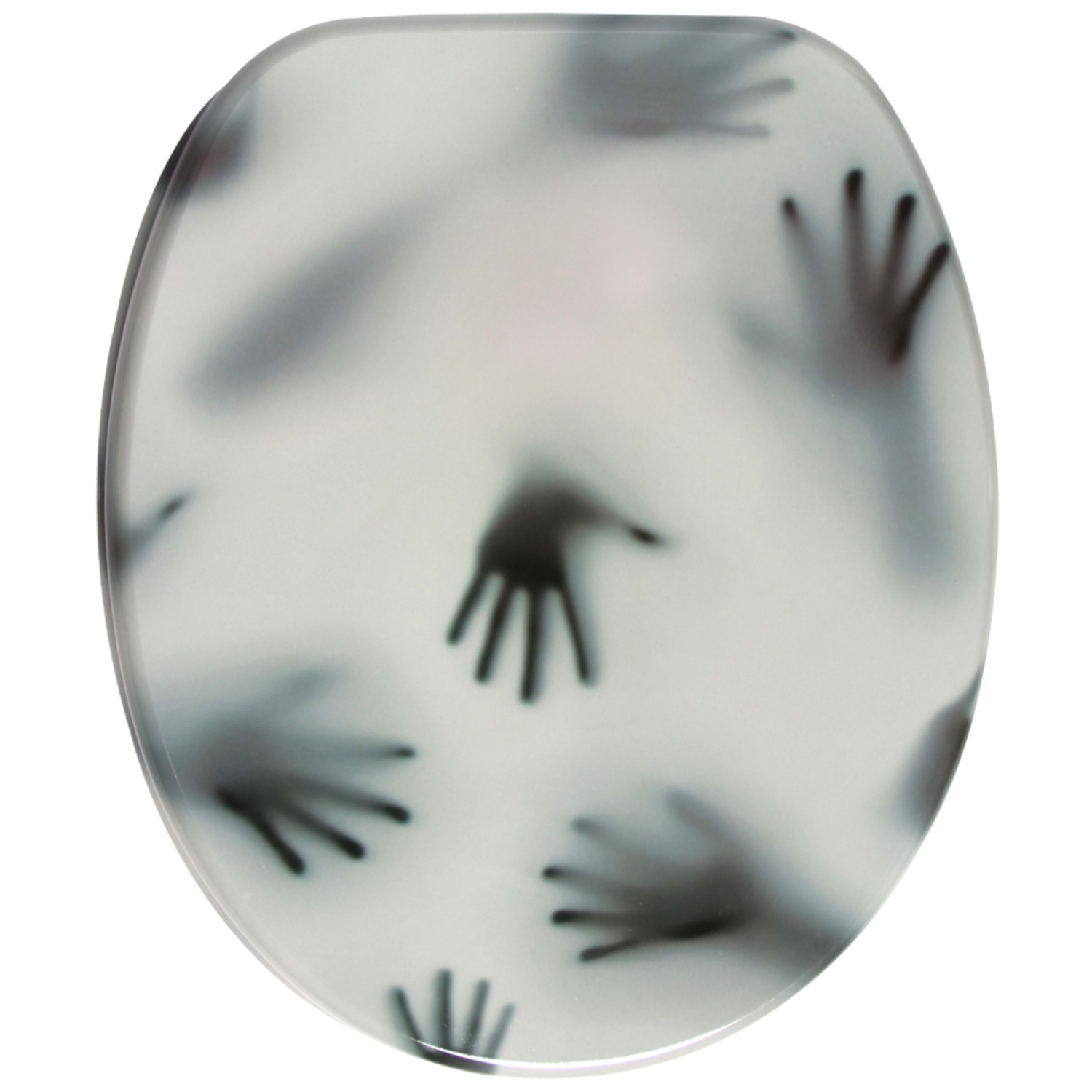 Sanilo WC Sitz mit Absenkautomatik Shadow Hands, Hochwertiger und Stabiler Toilettendeckel aus Holz Sanilo WC Sitz mit Absenkautomatik Shadow Hands, Hochwertiger und Stabiler Toilettendeckel aus Holz von Sanilo