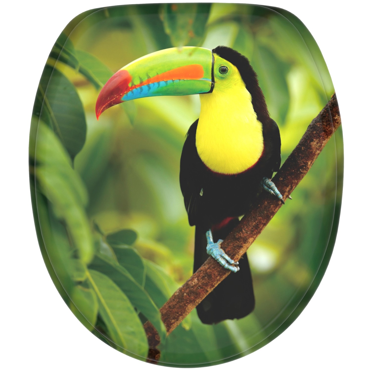 Sanilo WC Sitz mit Absenkautomatik Toucan, Hochwertiger und Stabiler Toilettendeckel aus Holz Sanilo WC Sitz mit Absenkautomatik Toucan, Hochwertiger und Stabiler Toilettendeckel aus Holz von Sanilo