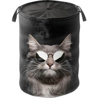 Sanilo Wäschekorb "Cool Cat" kräftige Farben, samtweiche Oberfläche, mit Deckel Sanilo Wäschekorb "Cool Cat" kräftige Farben, samtweiche Oberfläche, mit Deckel von Sanilo