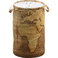 Sanilo Wäschekorb "World Map", 60 Liter, faltbar, mit Sichtschutz von Sanilo