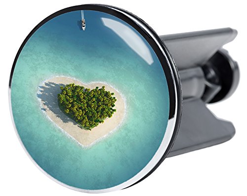 Sanilo Waschbeckenstöpsel Dream Island, schöner Stöpsel für das Waschbecken, universal mit Motiv Sanilo Waschbeckenstöpsel Dream Island, schöner Stöpsel für das Waschbecken, universal mit Motiv von Sanilo