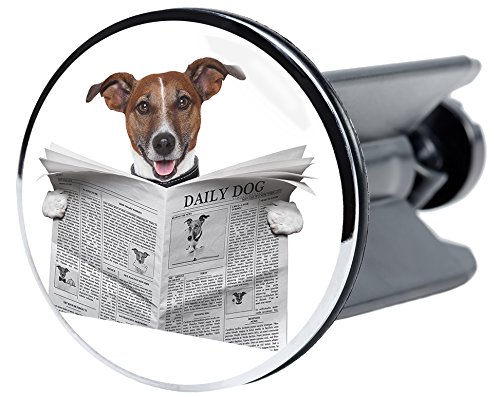 Sanilo Waschbeckenstöpsel Newspaper, Stöpsel für das Waschbecken, universal mit Motiv von Sanilo