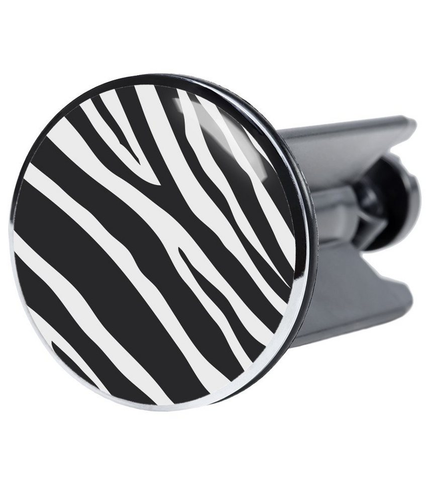 Sanilo Waschbeckenstöpsel Zebra, Ø 4.0 cm, hochwertig, universell, mit Motiv, 100% wasserdicht von Sanilo