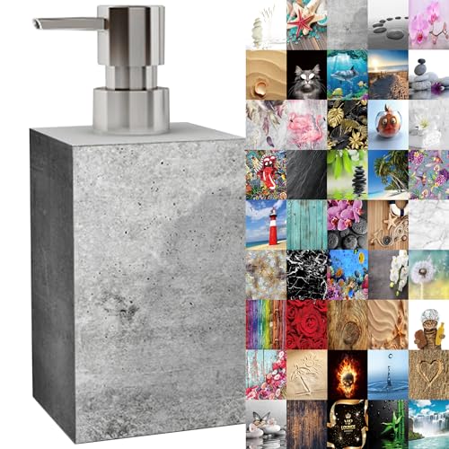 Seifenspender | viele schöne Seifenspender zur Auswahl | modernes, stylisches Design | Blickfang für jedes Badezimmer (Beton) von Sanilo