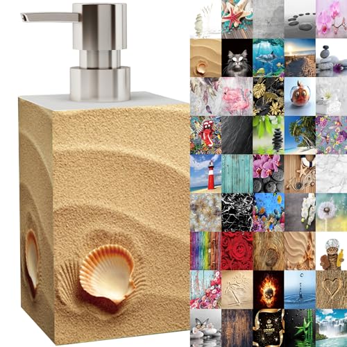 Seifenspender | viele schöne Seifenspender zur Auswahl | modernes, stylisches Design | Blickfang für jedes Badezimmer (Clam) von Sanilo