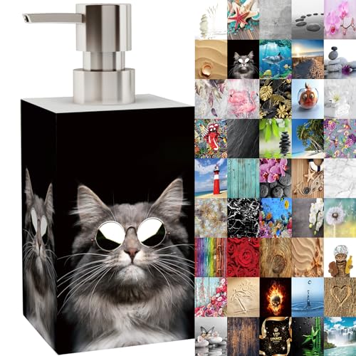 Seifenspender | viele schöne Seifenspender zur Auswahl | modernes, stylisches Design | Blickfang für jedes Badezimmer (Cool Cat) von Sanilo
